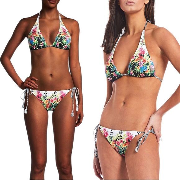 NWT Johnny Was Spring String Bikini Top & Spring String Bikini Bottoms - Picture 11 of 15